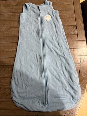 Dreamland Light Blue Quilted Baby Sleeping Sack with Front Zipper